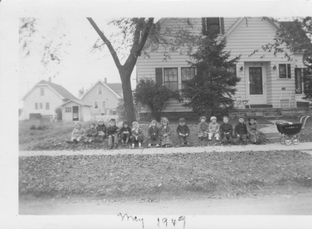Nursery School, May 1949, 211 Douglass, Ann Hamiltons mom managed this. Do any of you recognize yourselves?