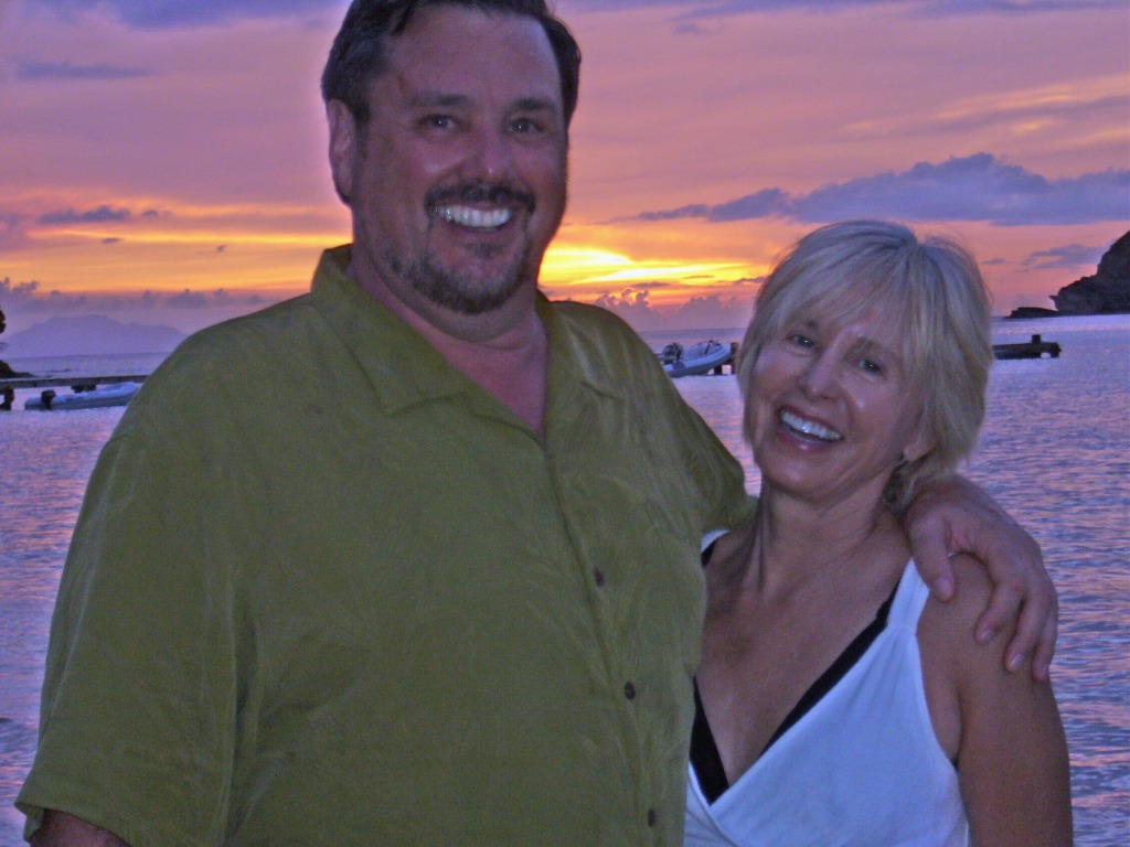 David & Lynn Williams on vacation in the Caribbean.